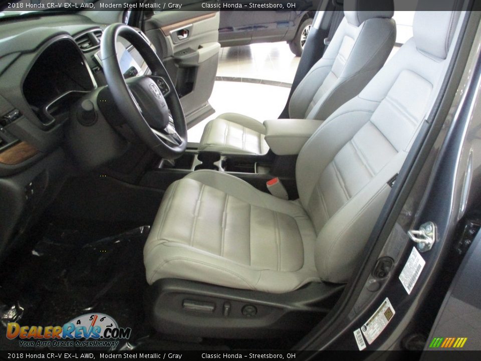 2018 Honda CR-V EX-L AWD Modern Steel Metallic / Gray Photo #28