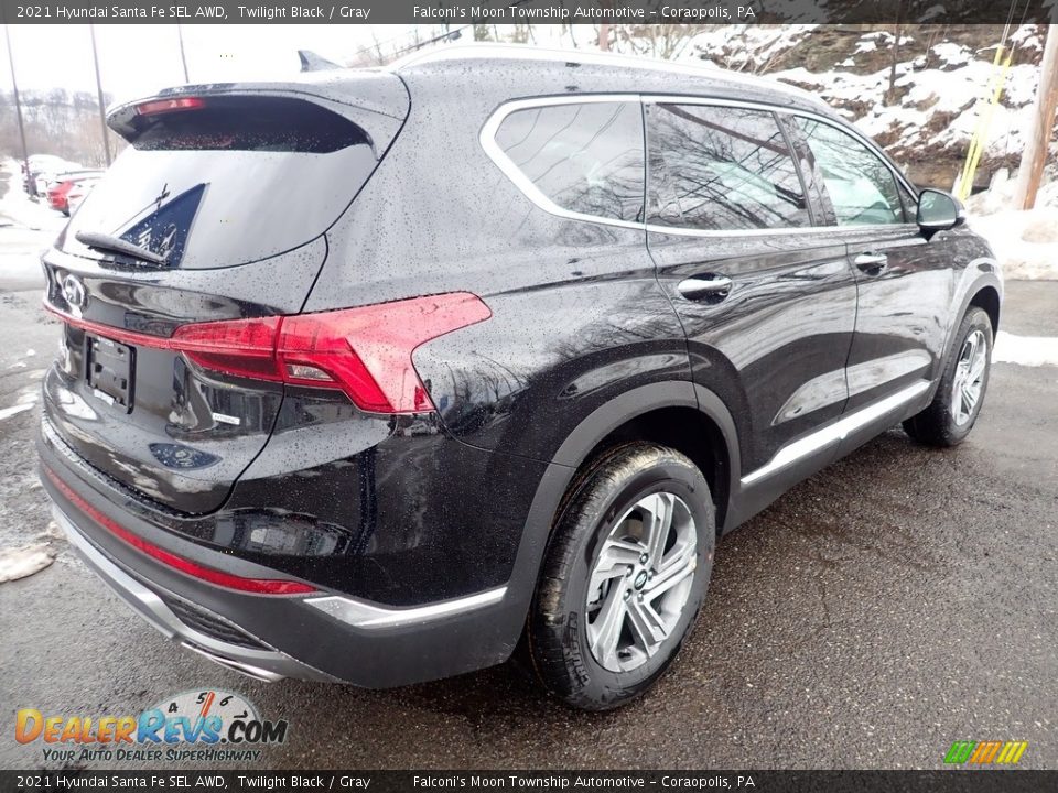 2021 Hyundai Santa Fe SEL AWD Twilight Black / Gray Photo #2