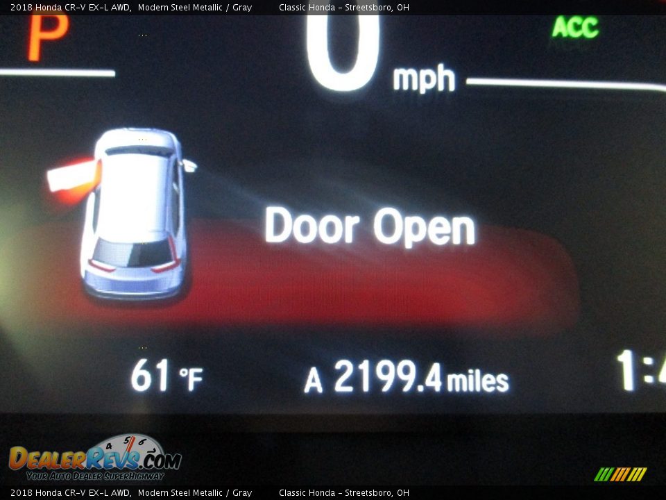 2018 Honda CR-V EX-L AWD Modern Steel Metallic / Gray Photo #30
