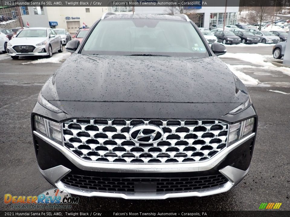 2021 Hyundai Santa Fe SEL AWD Twilight Black / Gray Photo #4