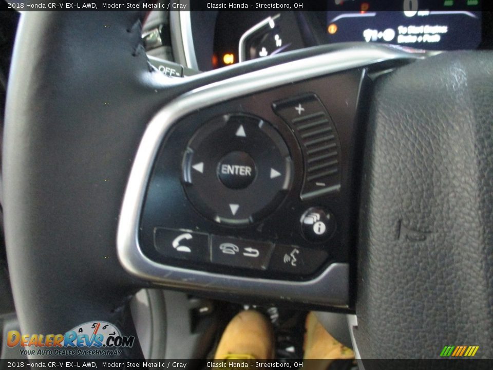 2018 Honda CR-V EX-L AWD Modern Steel Metallic / Gray Photo #31