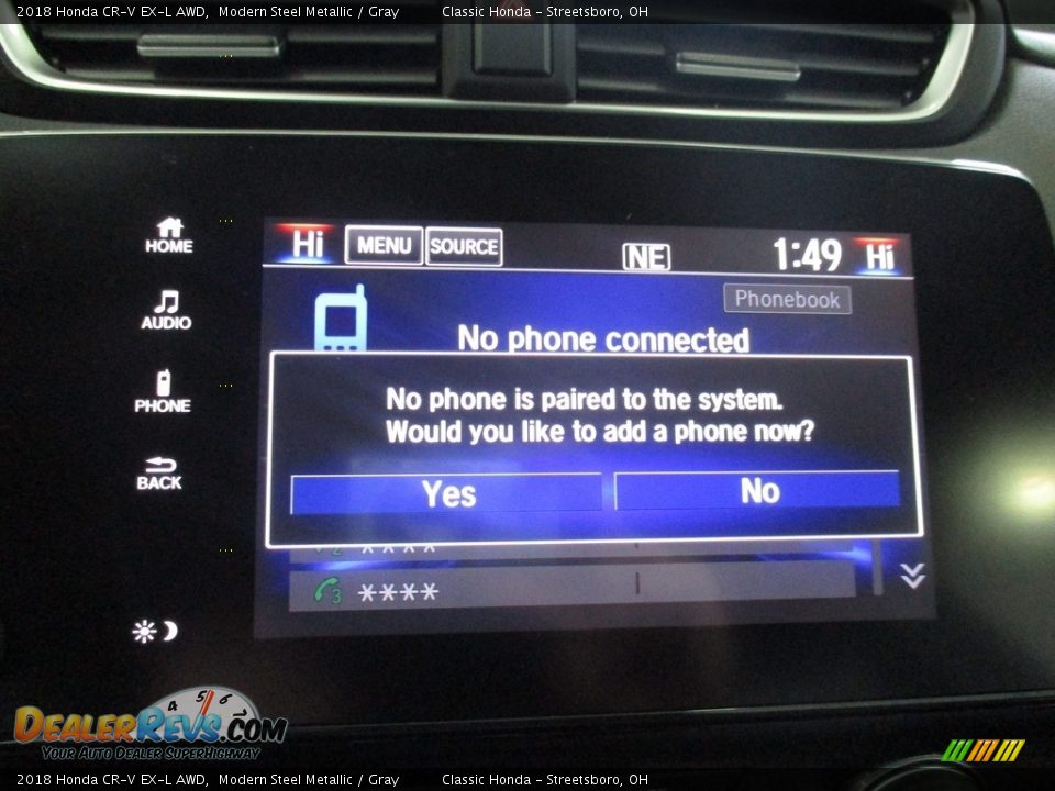 2018 Honda CR-V EX-L AWD Modern Steel Metallic / Gray Photo #34