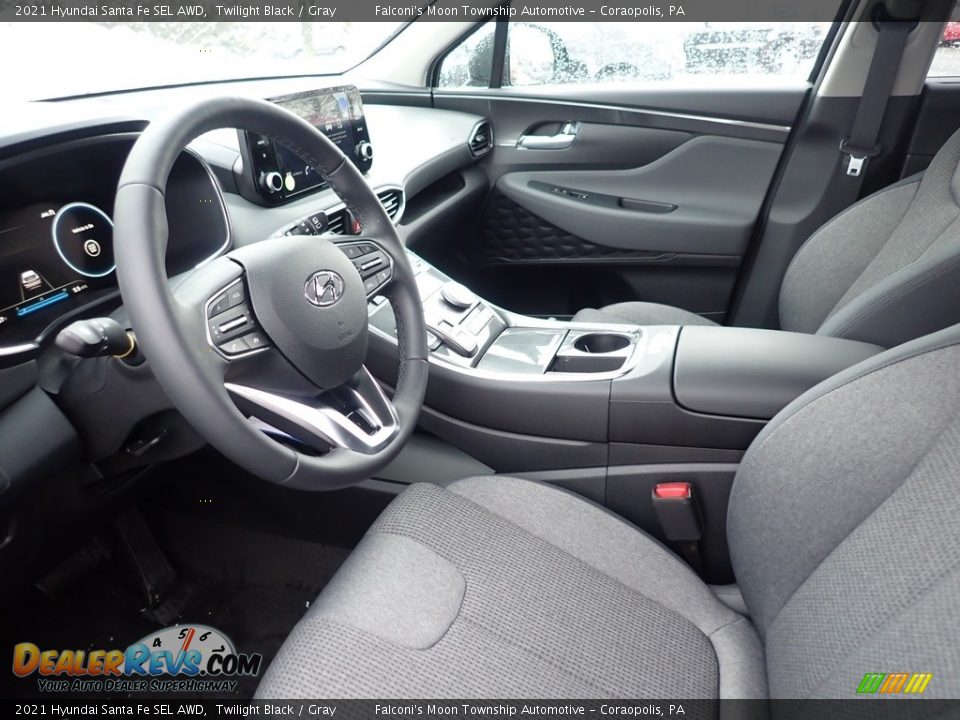 2021 Hyundai Santa Fe SEL AWD Twilight Black / Gray Photo #10