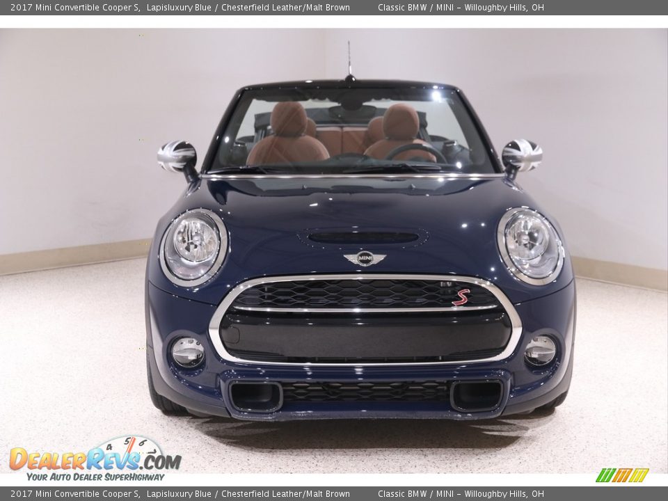 2017 Mini Convertible Cooper S Lapisluxury Blue / Chesterfield Leather/Malt Brown Photo #3