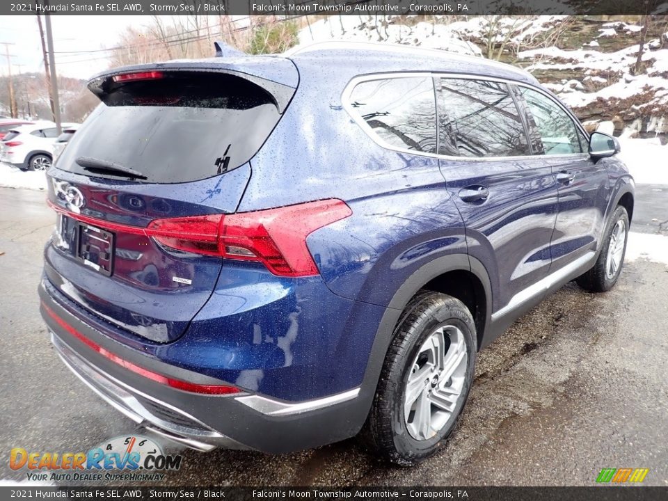 2021 Hyundai Santa Fe SEL AWD Stormy Sea / Black Photo #2