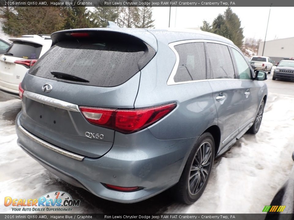 2016 Infiniti QX60 AWD Hagane Blue / Graphite Photo #3