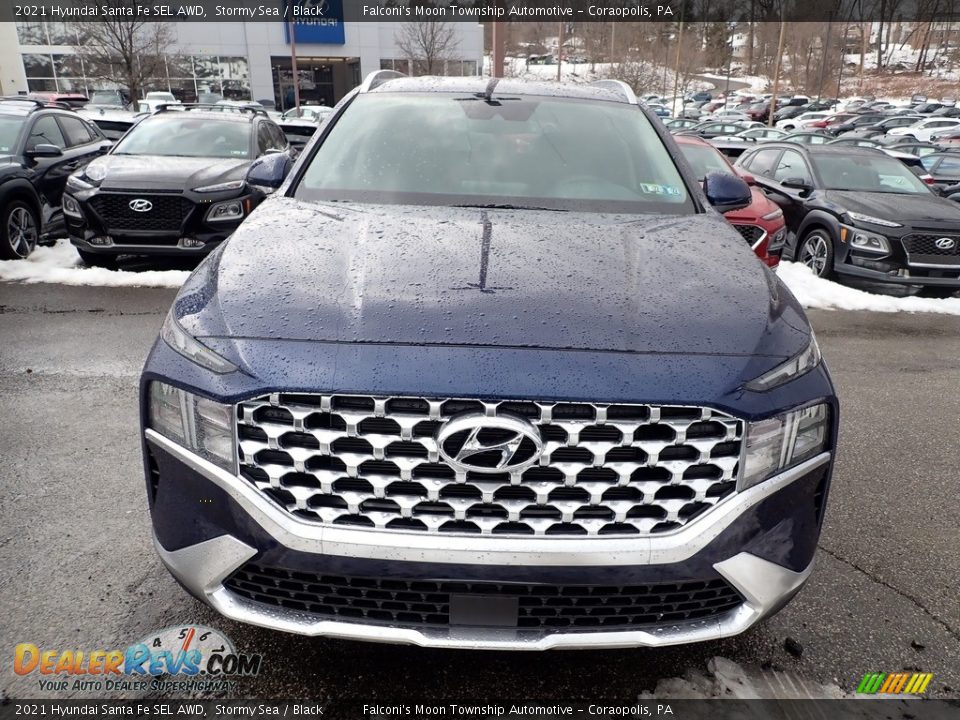 2021 Hyundai Santa Fe SEL AWD Stormy Sea / Black Photo #4