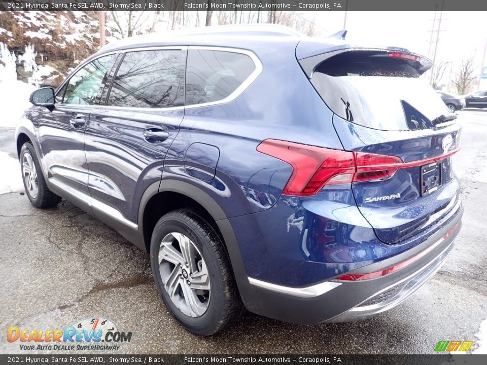 2021 Hyundai Santa Fe SEL AWD Stormy Sea / Black Photo #6