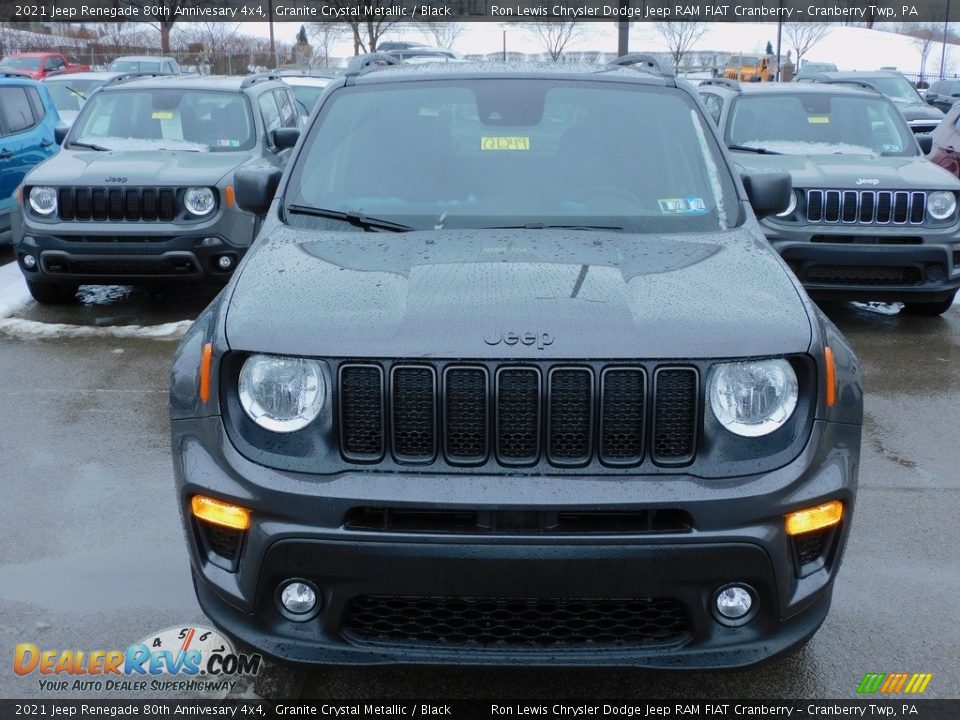 2021 Jeep Renegade 80th Annivesary 4x4 Granite Crystal Metallic / Black Photo #2