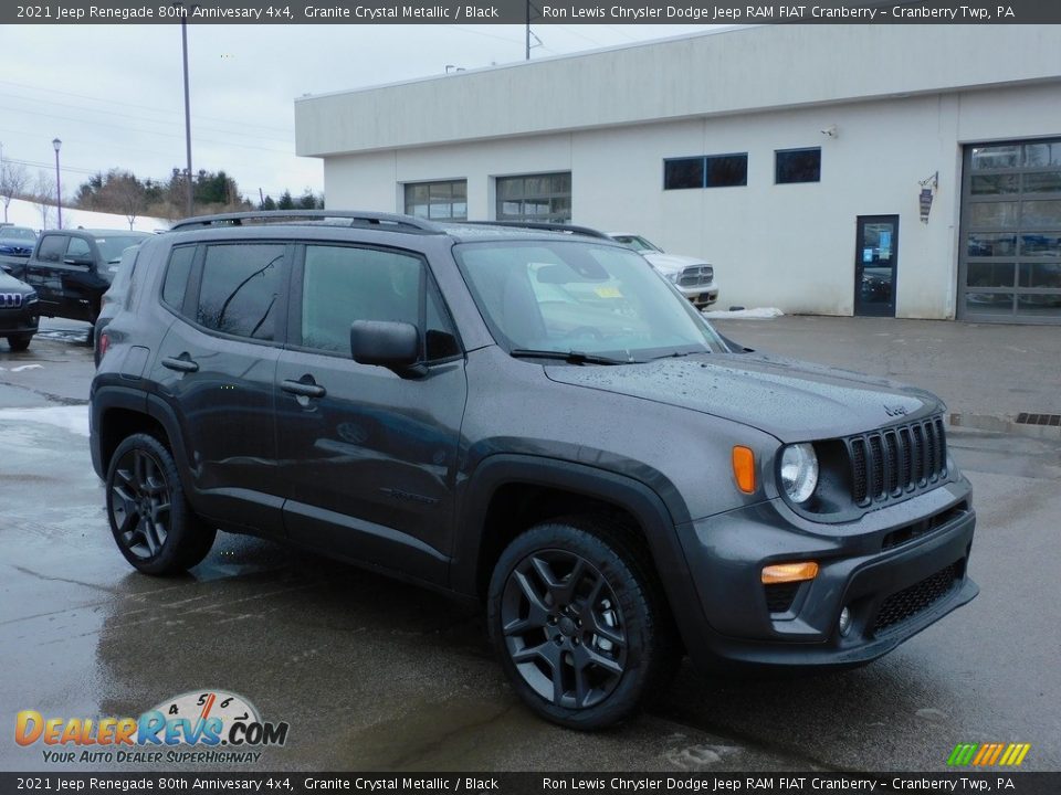 2021 Jeep Renegade 80th Annivesary 4x4 Granite Crystal Metallic / Black Photo #3