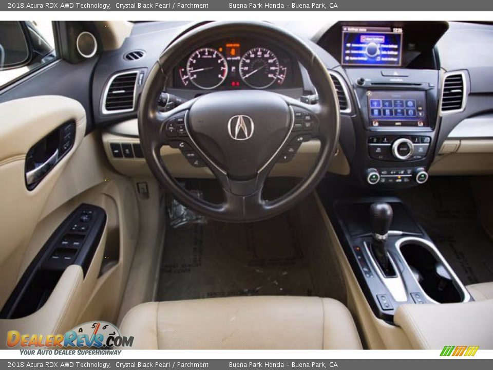 2018 Acura RDX AWD Technology Crystal Black Pearl / Parchment Photo #5