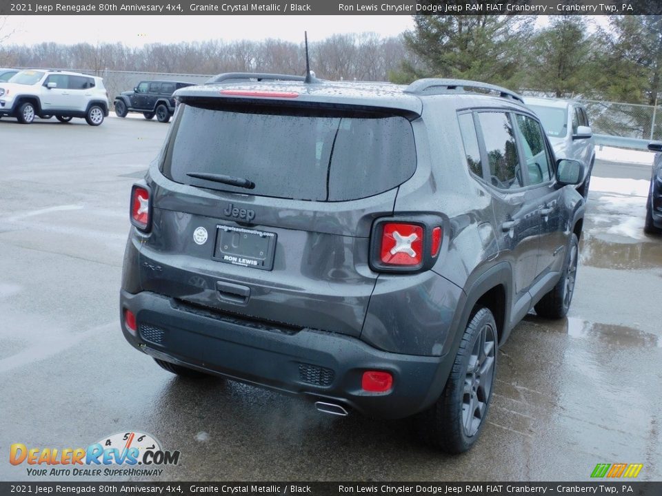 2021 Jeep Renegade 80th Annivesary 4x4 Granite Crystal Metallic / Black Photo #5