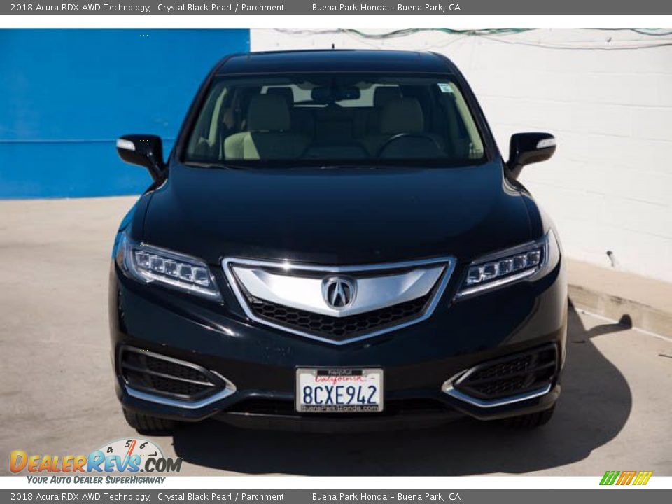 2018 Acura RDX AWD Technology Crystal Black Pearl / Parchment Photo #7