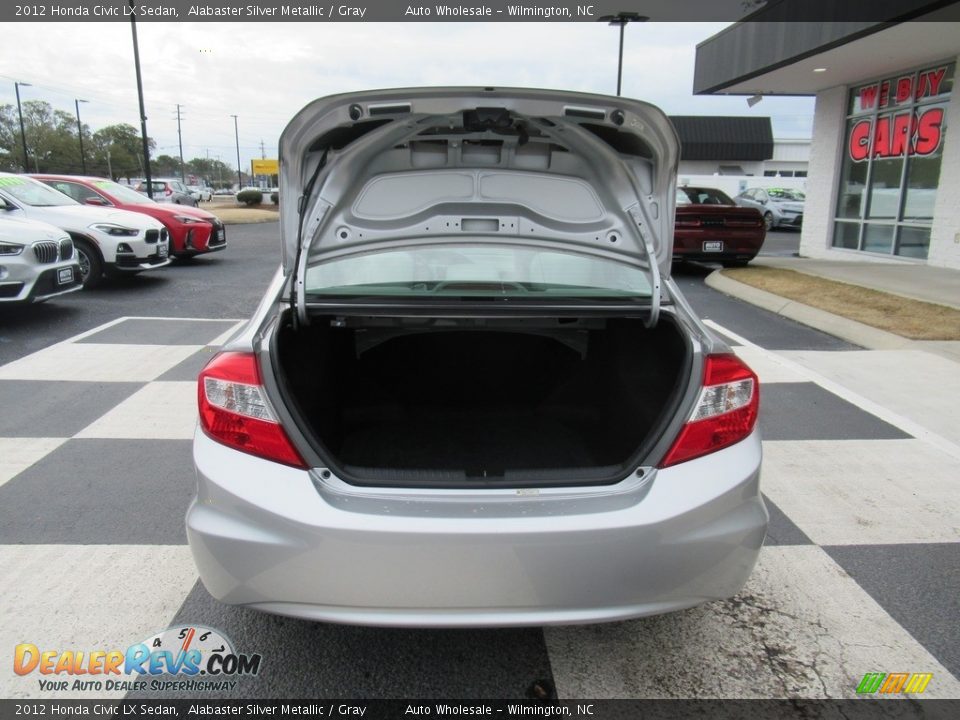 2012 Honda Civic LX Sedan Alabaster Silver Metallic / Gray Photo #5