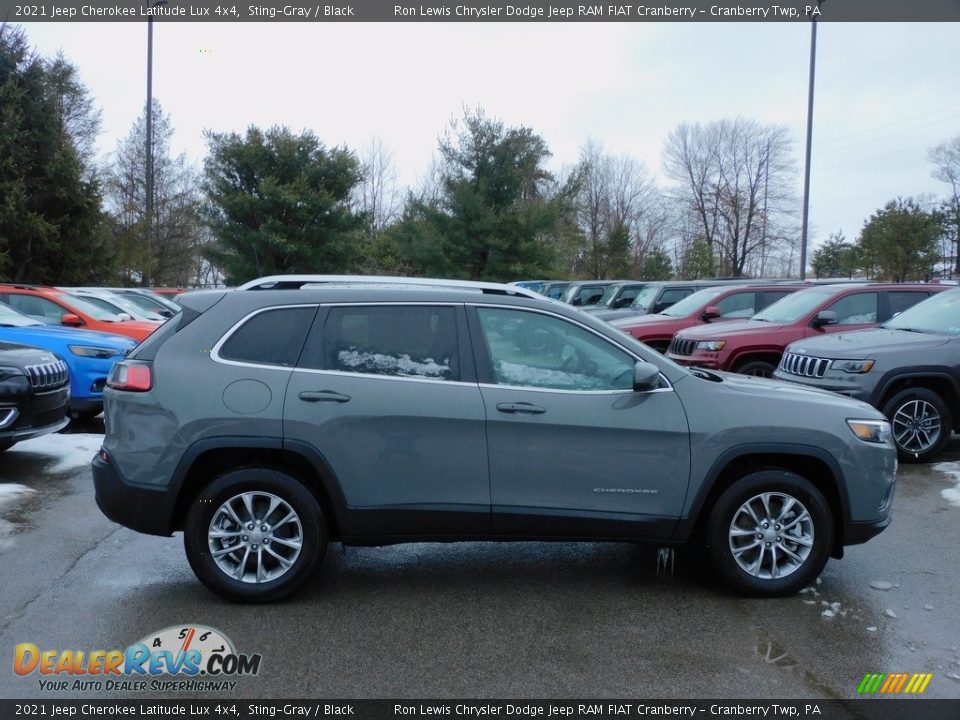 2021 Jeep Cherokee Latitude Lux 4x4 Sting-Gray / Black Photo #4