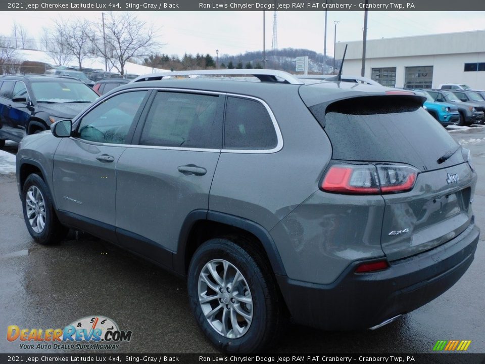 2021 Jeep Cherokee Latitude Lux 4x4 Sting-Gray / Black Photo #8