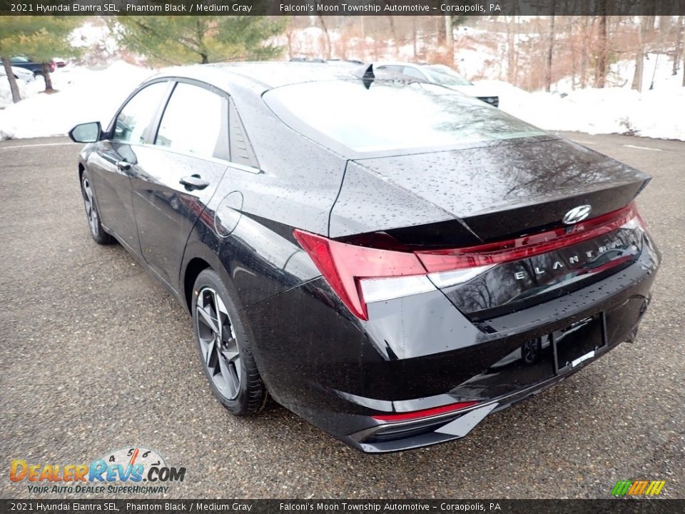 2021 Hyundai Elantra SEL Phantom Black / Medium Gray Photo #6