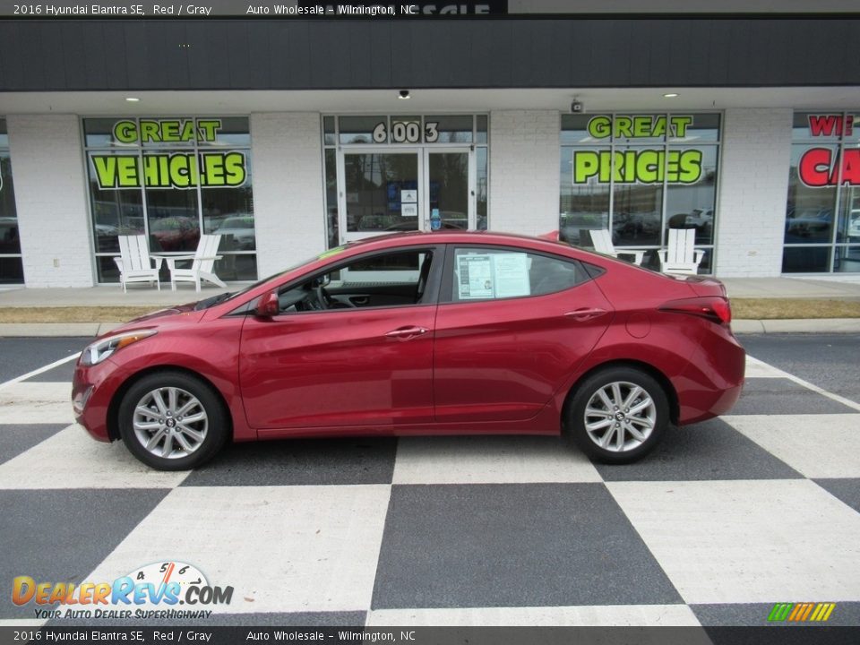 2016 Hyundai Elantra SE Red / Gray Photo #1