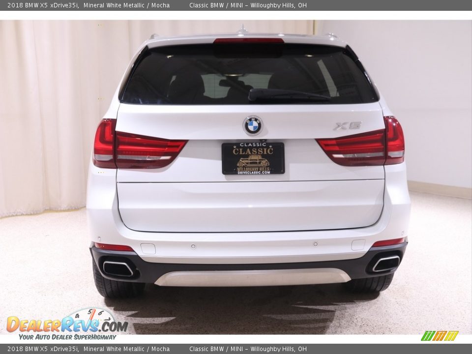 2018 BMW X5 xDrive35i Mineral White Metallic / Mocha Photo #25