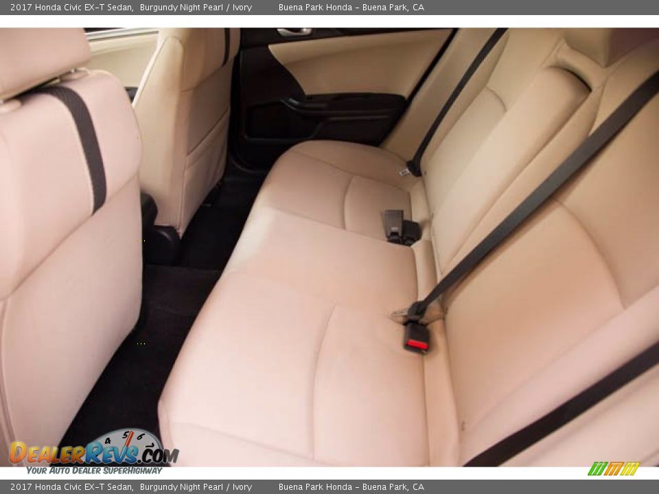 Rear Seat of 2017 Honda Civic EX-T Sedan Photo #4