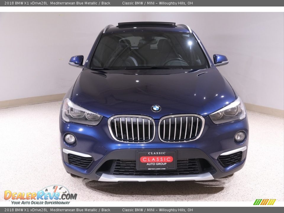 2018 BMW X1 xDrive28i Mediterranean Blue Metallic / Black Photo #2