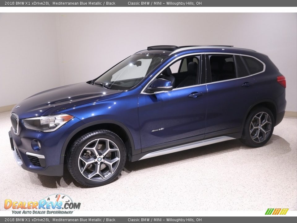 2018 BMW X1 xDrive28i Mediterranean Blue Metallic / Black Photo #3