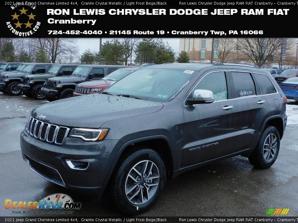 2021 Jeep Grand Cherokee Limited 4x4 Granite Crystal Metallic / Light Frost Beige/Black Photo #1