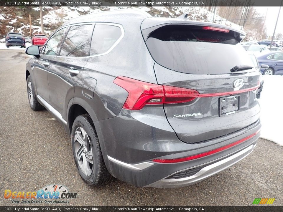 2021 Hyundai Santa Fe SEL AWD Portofino Gray / Black Photo #3