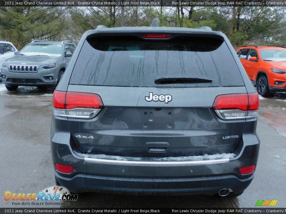 2021 Jeep Grand Cherokee Limited 4x4 Granite Crystal Metallic / Light Frost Beige/Black Photo #6