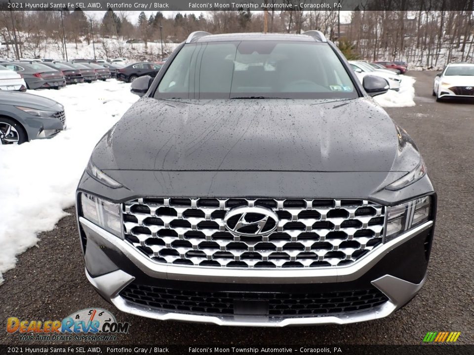 2021 Hyundai Santa Fe SEL AWD Portofino Gray / Black Photo #7