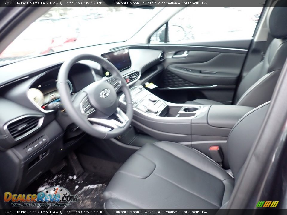 2021 Hyundai Santa Fe SEL AWD Portofino Gray / Black Photo #8