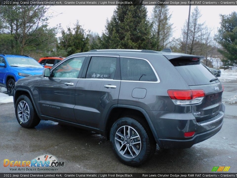 2021 Jeep Grand Cherokee Limited 4x4 Granite Crystal Metallic / Light Frost Beige/Black Photo #8