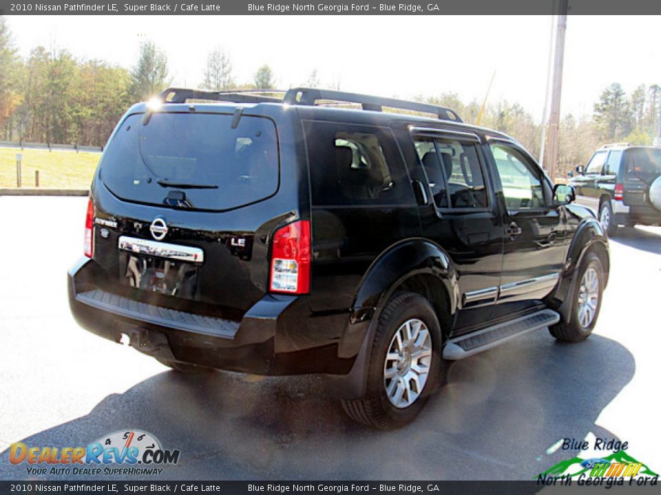 2010 Nissan Pathfinder LE Super Black / Cafe Latte Photo #5