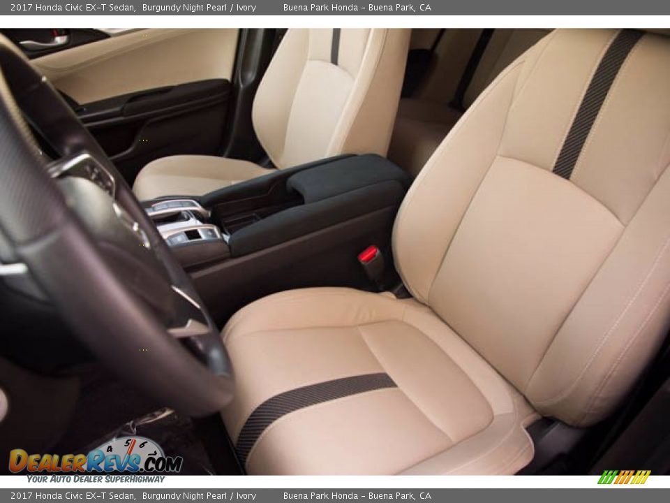 Front Seat of 2017 Honda Civic EX-T Sedan Photo #18