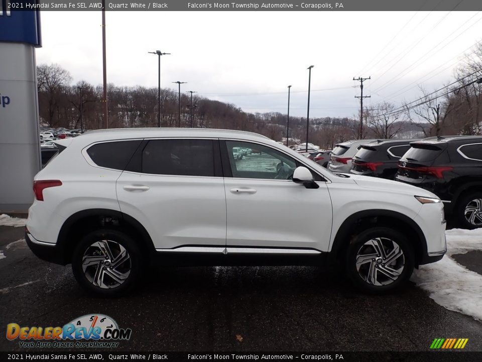 2021 Hyundai Santa Fe SEL AWD Quartz White / Black Photo #1