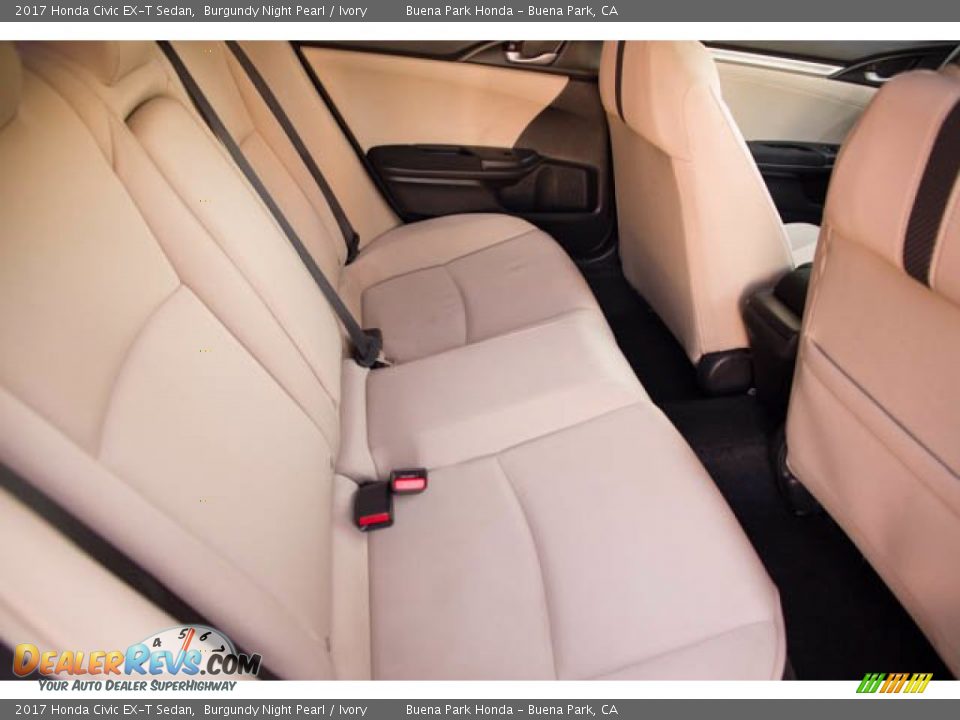 Rear Seat of 2017 Honda Civic EX-T Sedan Photo #22