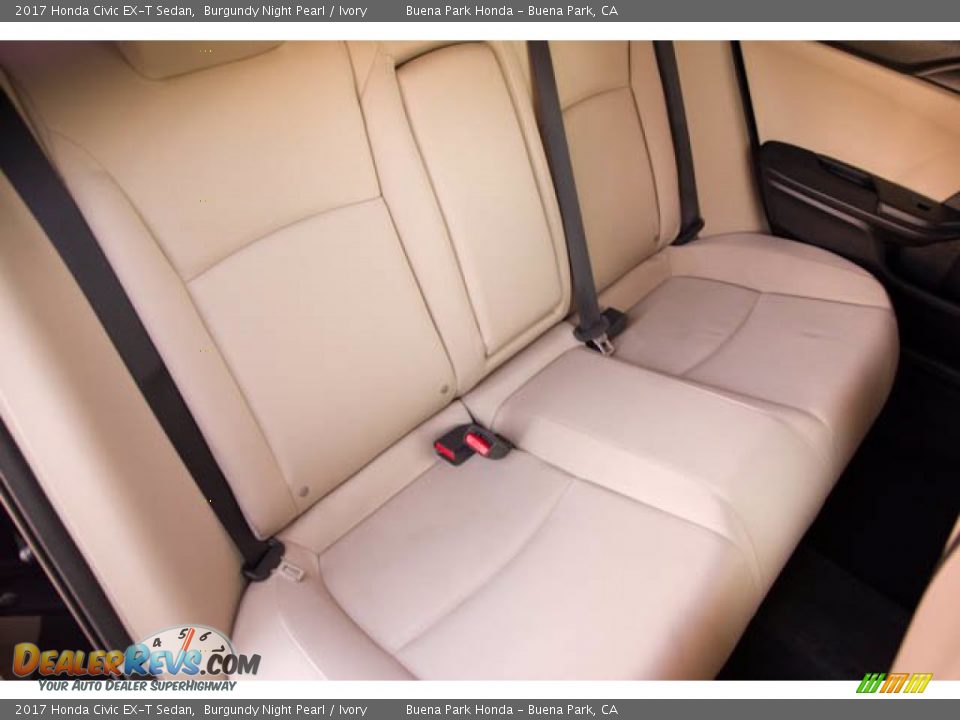 Rear Seat of 2017 Honda Civic EX-T Sedan Photo #23