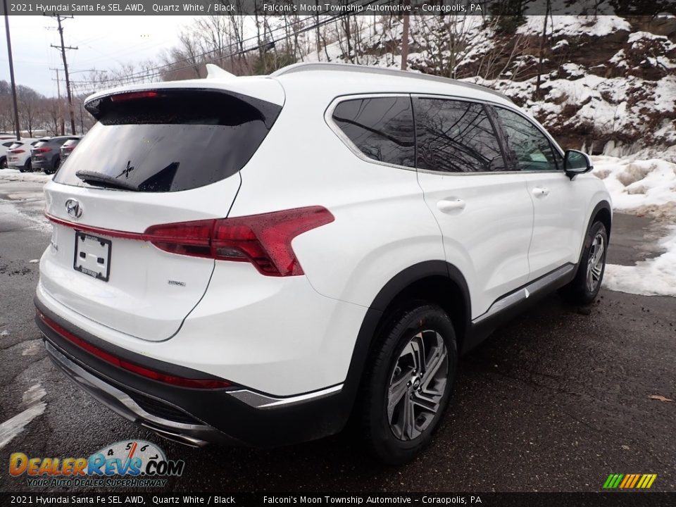 2021 Hyundai Santa Fe SEL AWD Quartz White / Black Photo #2