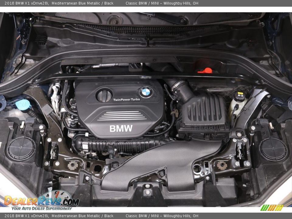 2018 BMW X1 xDrive28i Mediterranean Blue Metallic / Black Photo #24