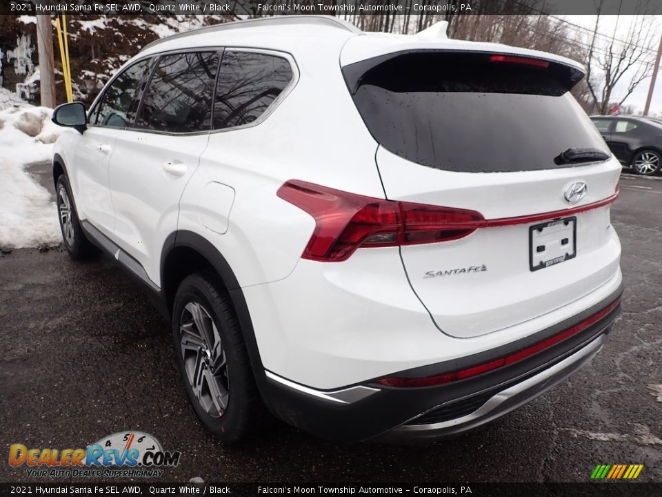 2021 Hyundai Santa Fe SEL AWD Quartz White / Black Photo #6