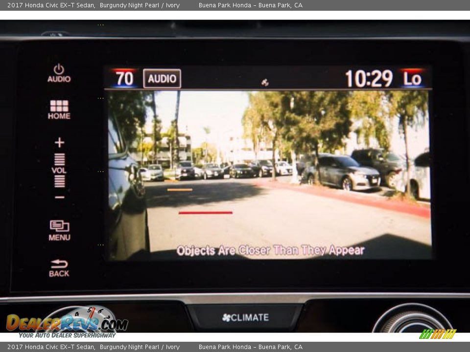 2017 Honda Civic EX-T Sedan Burgundy Night Pearl / Ivory Photo #28