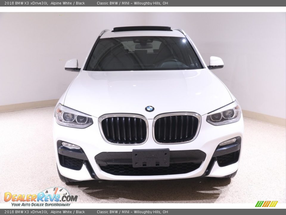 2018 BMW X3 xDrive30i Alpine White / Black Photo #2