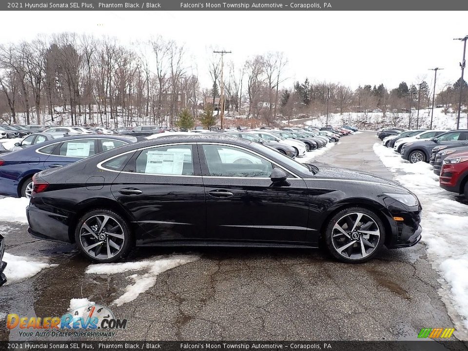 2021 Hyundai Sonata SEL Plus Phantom Black / Black Photo #1