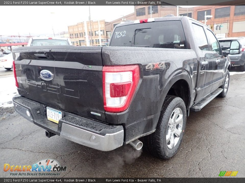 2021 Ford F150 Lariat SuperCrew 4x4 Kodiak Brown / Black Photo #2