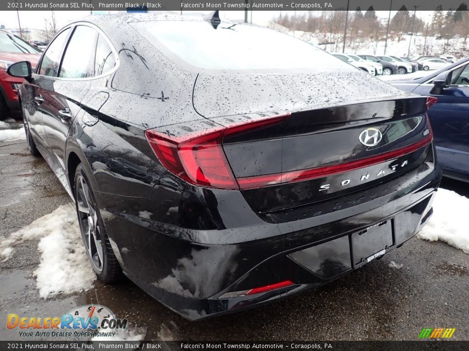 2021 Hyundai Sonata SEL Plus Phantom Black / Black Photo #3