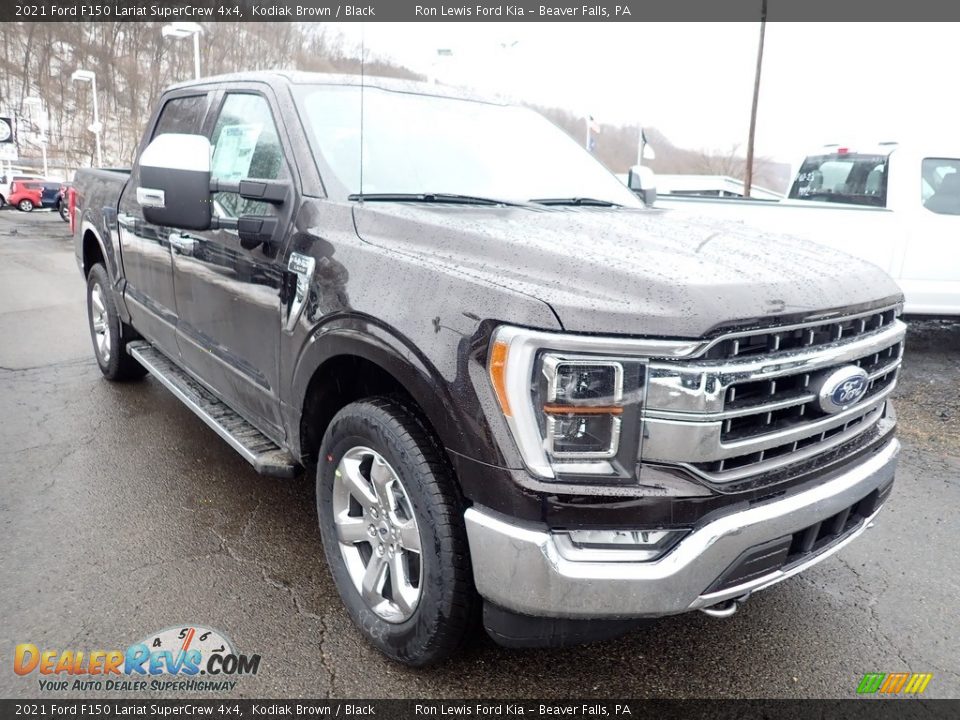 2021 Ford F150 Lariat SuperCrew 4x4 Kodiak Brown / Black Photo #3