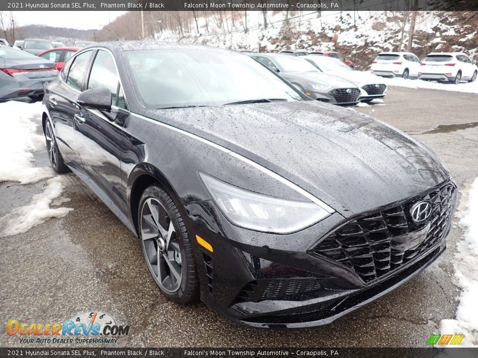 2021 Hyundai Sonata SEL Plus Phantom Black / Black Photo #5