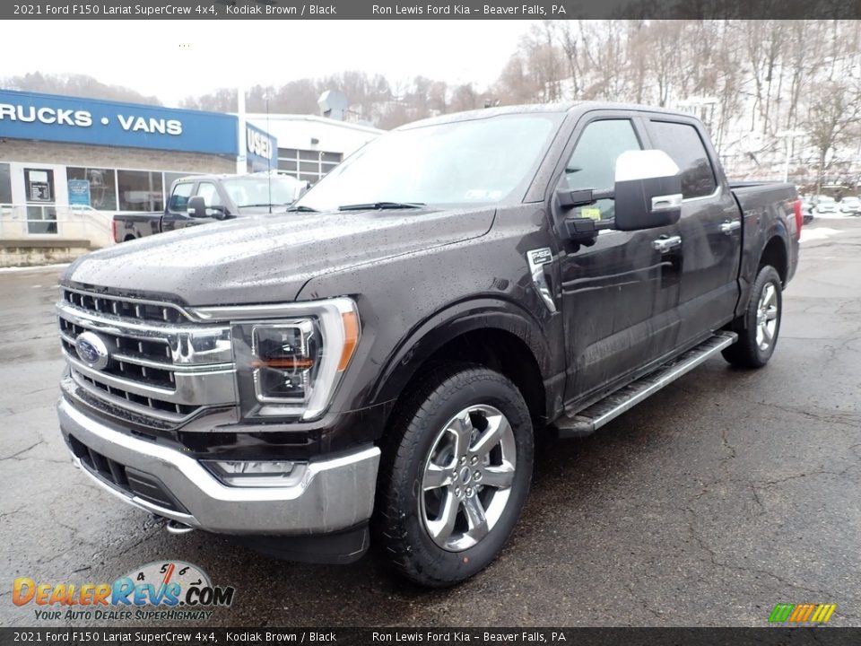 2021 Ford F150 Lariat SuperCrew 4x4 Kodiak Brown / Black Photo #5