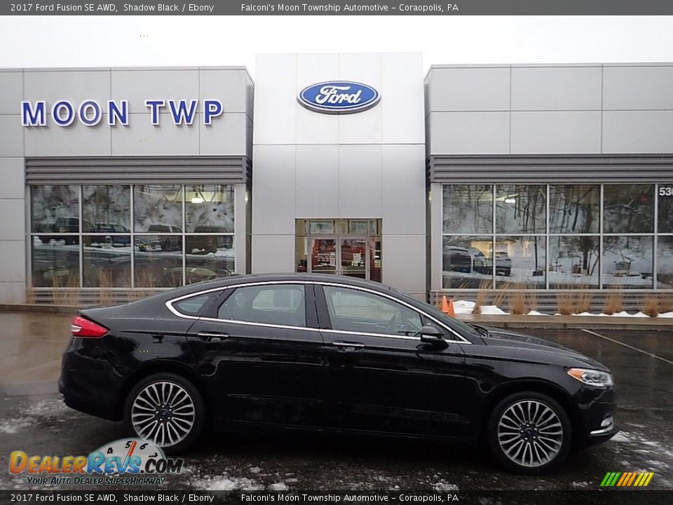 2017 Ford Fusion SE AWD Shadow Black / Ebony Photo #1