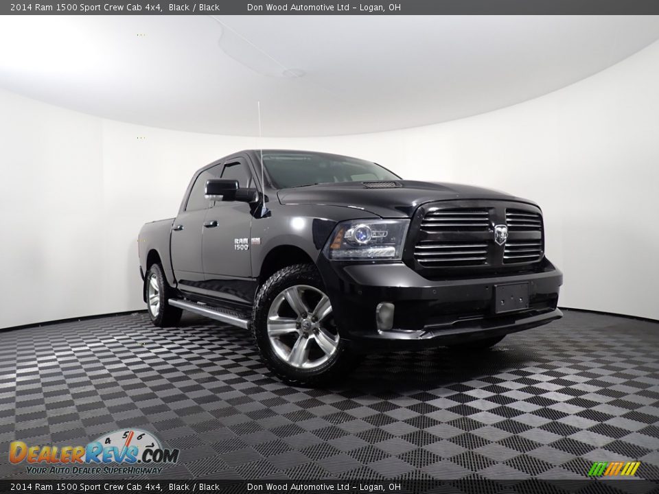 2014 Ram 1500 Sport Crew Cab 4x4 Black / Black Photo #1